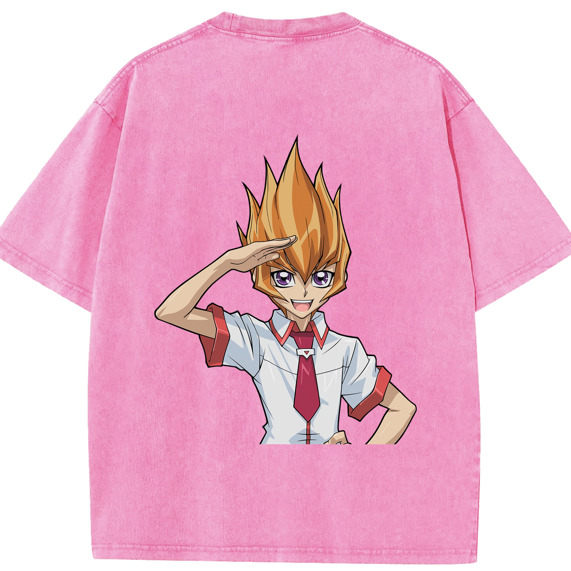 （画像用） 遊☆戯☆王 Yu-Gi-Oh! 綿100% ヴィンテージ風 半袖Tシャツ（背面プリント）